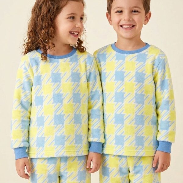 Pijama Infantil Manga Longa Fleece