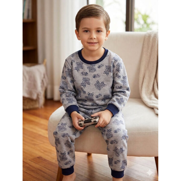 Pijama Manga Longa Moletinho Infantil