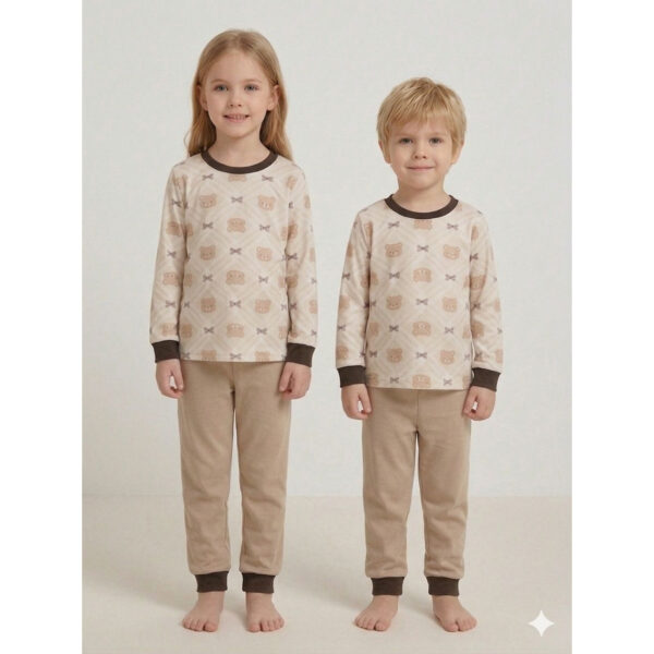 Pijama Manga Longa Infantil Ursinho