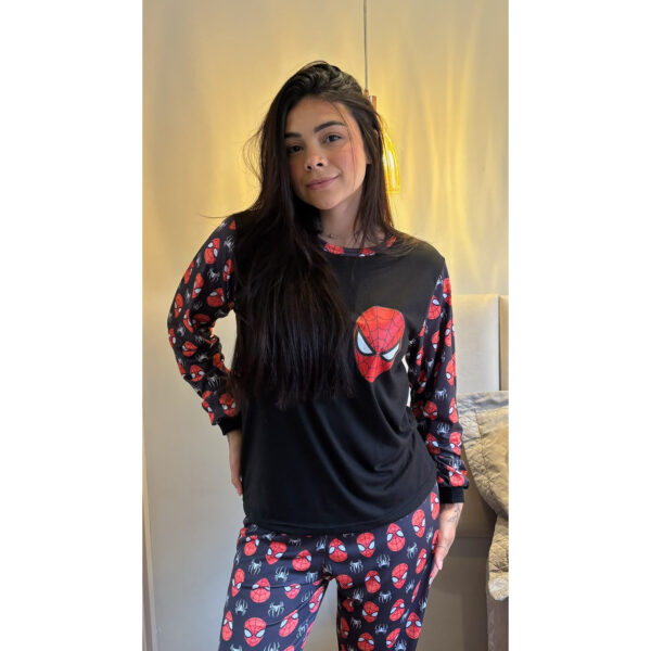 Pijama Manga Longa Homem Aranha